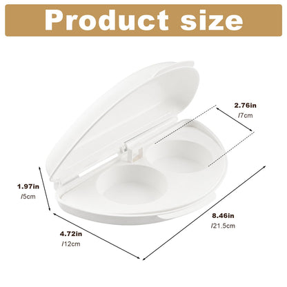 🥪Microwave Egg Cooker, 2-Cavity Microwave Egg Poacher & Omelet Maker