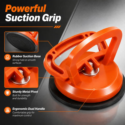 High Suction Dent Puller Suction Cup 3-Piece Set — Heavy Duty Panel Lifter for Car Dent Repair, Tile, Ceiling, Phone Screen Removal & Furniture Installation