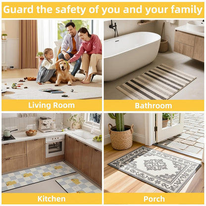⚡Heavy-Duty Double-Sided Duct Tape, Strong Adhesive, Waterproof, Removable, No Residue, Ideal for Carpet, Wallpaper, Home Use