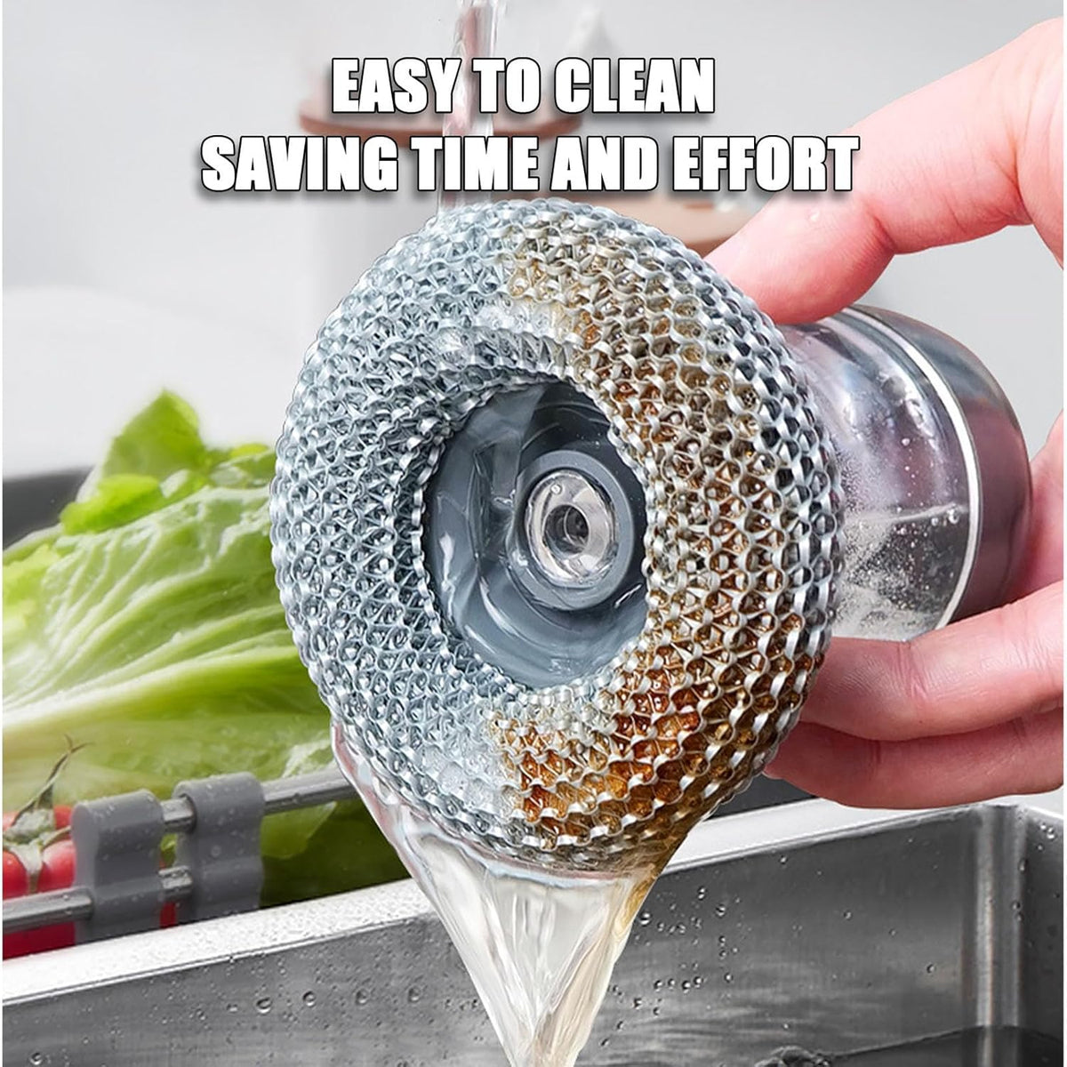 ✨Automatic Liquid Filling Comfort Handle Soap Dispense Palm Brush for Kitchen Sink Pot Bowl Cleaning