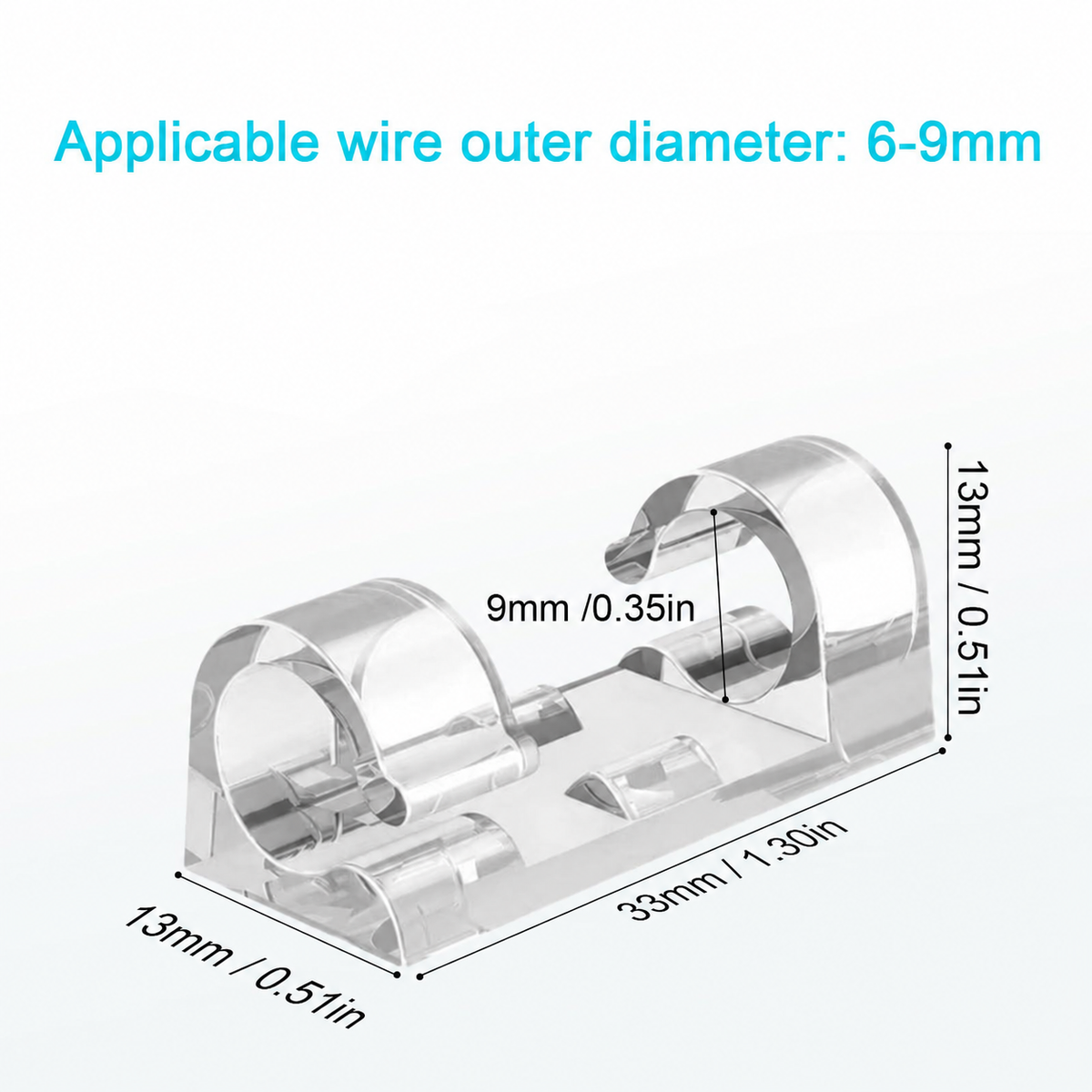 Self-Adhesive Cable Clips, 20Pcs Space-Saving Wire Cord Organizer for Desk, Home Office Desk Organizers & Accessories