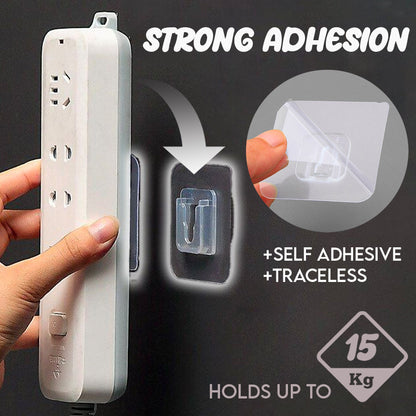 NOWORDUP® Double-Sided Self Adhesive Hooks , 1 pack@ 10pcs