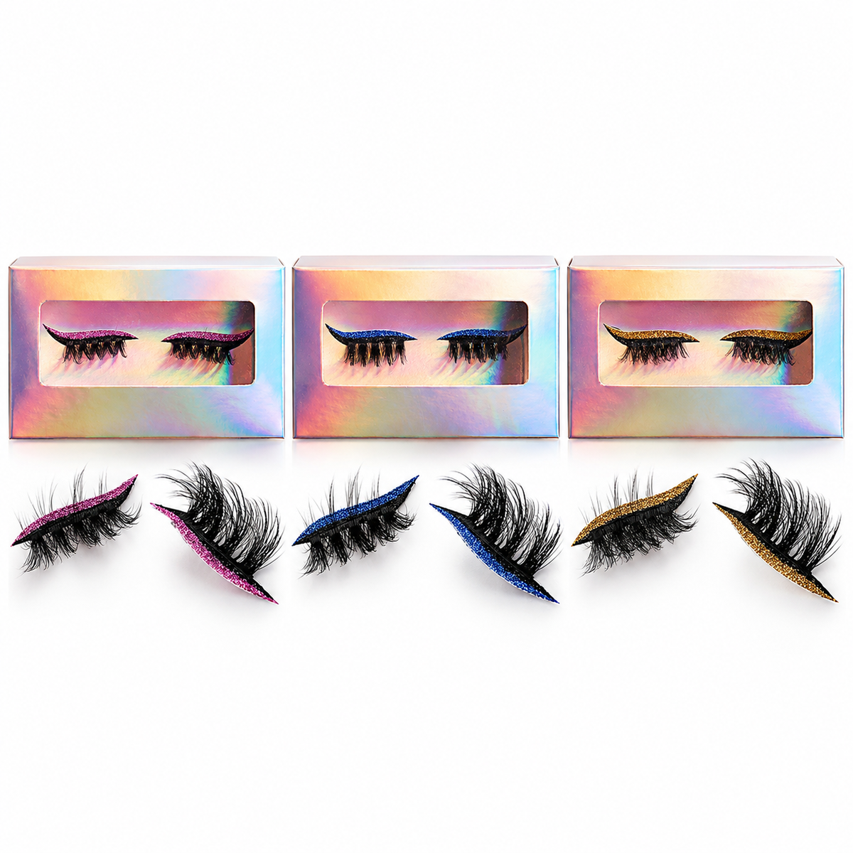 All-in-One False Eyelashes with Built-in Eyeshadow & Eyeliner – The Ultimate Time-Saver for Effortless Eye Makeup